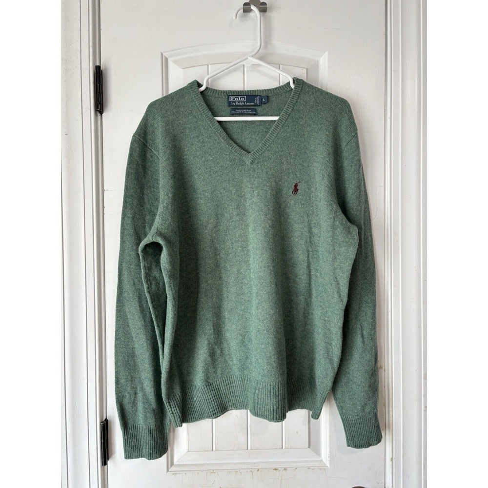 Polo Ralph Lauren Pima Cotton V Neck Sweater‎ L